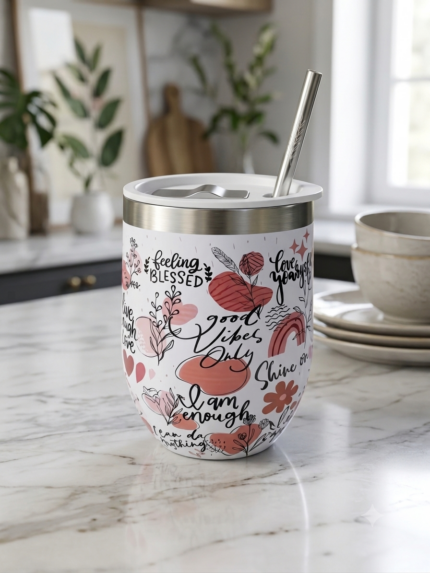 Personalized Round-bottomed Wine Tumbler